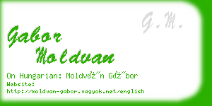 gabor moldvan business card